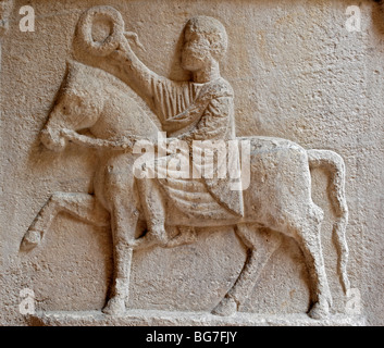 Romanesque sculpture in museum, Modena, Emilia-Romagna, Italy Stock Photo