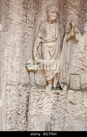 Romanesque sculpture in museum, Modena, Emilia-Romagna, Italy Stock Photo