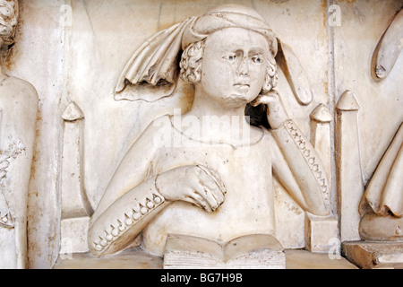 Romanesque sculpture in museum, Modena, Emilia-Romagna, Italy Stock Photo