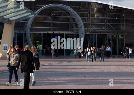 O2 Arena entrance in Greenwich, London Stock Photo