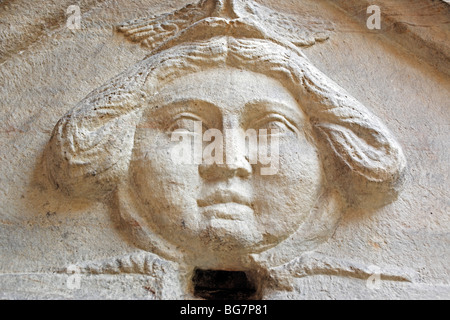 Romanesque sculpture in museum, Modena, Emilia-Romagna, Italy Stock Photo