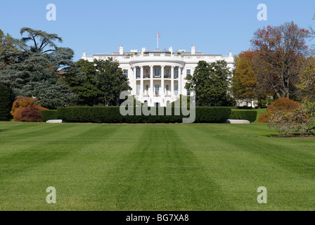 The White House with the South Lawn Stock Photo