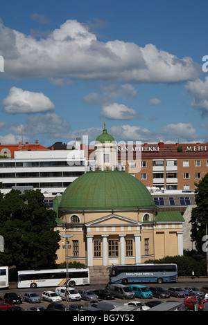 Finland, Region of Finland Proper, Western Finland, Turku, City Square, Market Square, Kauppatori Square, Orthodox Church Stock Photo