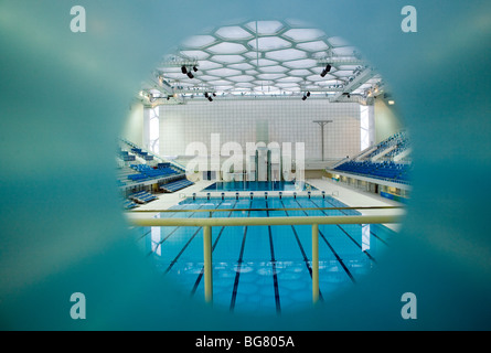 An indoor view of the Water Cube, Beijing, China. Stock Photo