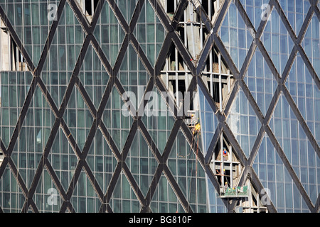 The China Central Television Building under construction in Beijing, China. Stock Photo