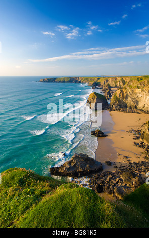 Bedruthan Steps, Cornwall, England, UK Stock Photo