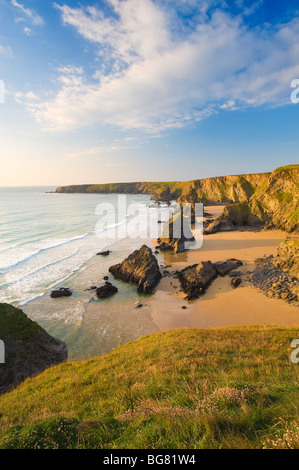 Bedruthan Steps, Cornwall, England, UK Stock Photo