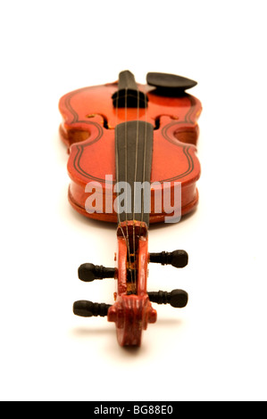 Violin on a white background Stock Photo