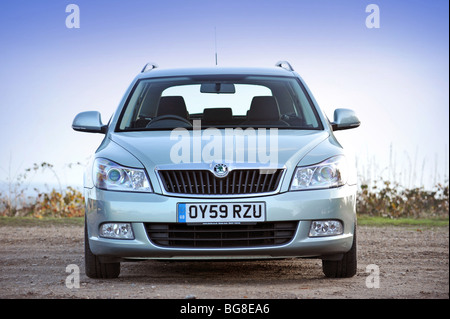 2009 Skoda Octavia diesel estate car front shot Stock Photo