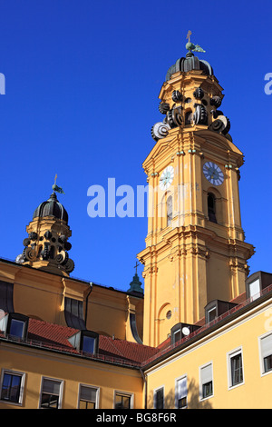 Theatine Church (Theatinerkirche), Munich, Bavaria, Germany Stock Photo
