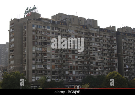 REPUBLIC OF SERBIA. BELGRADE. Communist-era buildings Stock Photo ...