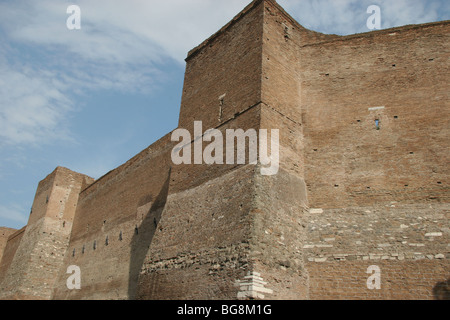 Aurelian Walls (Mura Aureliane). Rome. Stock Photo