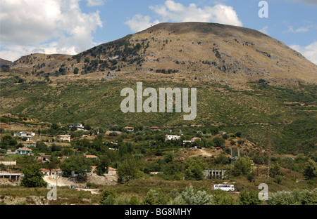 REPUBLIC OF ALBANIA. Landscape around Mesopotam. Stock Photo