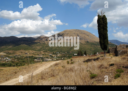 REPUBLIC OF ALBANIA. Landscape around Mesopotam. Stock Photo