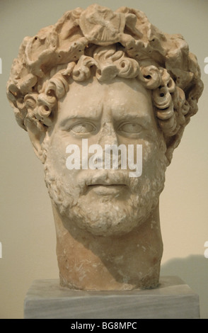 HADRIAN, Publio Aelio (Publius Aelius Adrianus) (76-138). Roman Emperor (117-138). Stock Photo