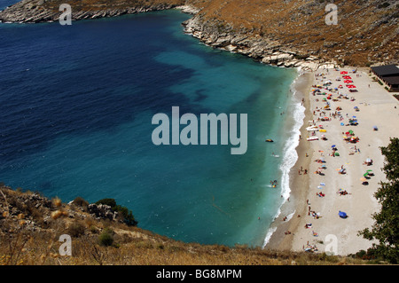 Beach outside Himara. Republic of Albania. Stock Photo