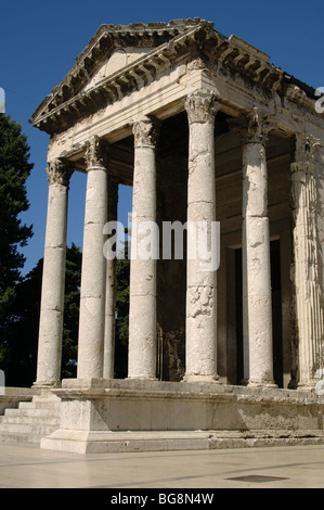 Temple of Augustus. Pula. Croatia. Stock Photo