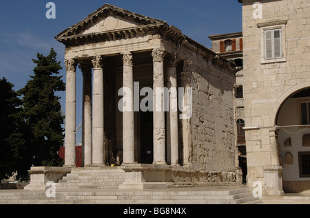 Temple of Augustus. Pula. Croatia. Stock Photo