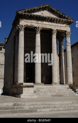 Temple of Augustus. Pula. Croatia. Stock Photo