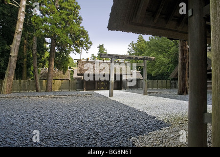 ISE GRAND SHRINE. Partial view of the temple precinct. Ise-Shima National Park. ISE. Mie Prefecture. Japan. Stock Photo