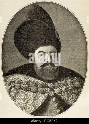 Báthory, Stephen I (1533-1586). King of Poland (1575-1586). Engraving. Stock Photo