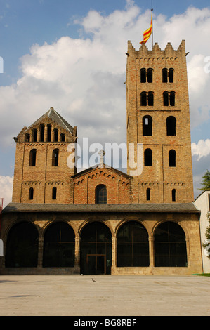 Monastery of Santa Maria de Ripoll. Outside view. Catalonia. Spain. Stock Photo