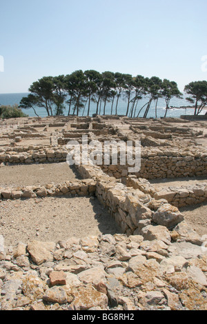 Emporium (Ampurias). Ruins of Neapolis. Catalonia. Spain.