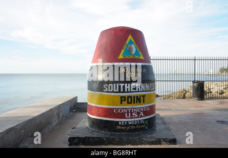 Southernmost Point in Continental United States, Key West Florida Stock Photo