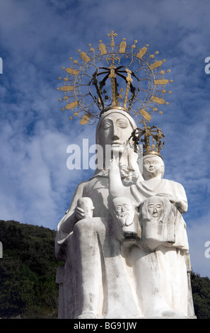 Santa Maria del Puerto virgin sailor and patron of  Santona, Cantabria, Spain, Europe, light and guidance of men of the sea. Stock Photo