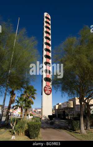 World's largest thermometer in Baker, CA Stock Photo