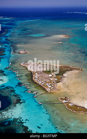 Cray fishing camps, Houtman Abrolhos Islands, Western Australia Stock Photo