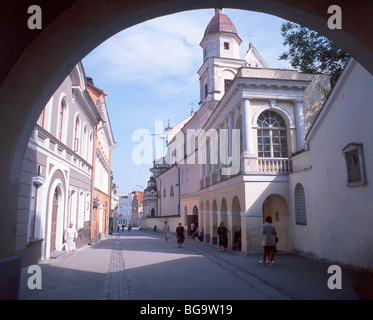 Ausros Vartu Gatve, Old Town, Vilnius, Vilnius County, Republic of Lithuania Stock Photo