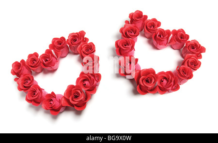Rose Love Hearts Stock Photo