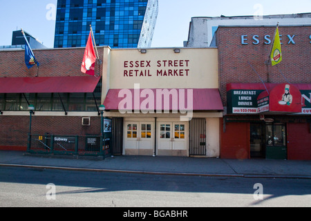 Essex Street Market in Lower East Side, New York City Stock Photo