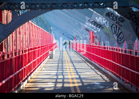 Williamsburg Bridge in New York City Stock Photo