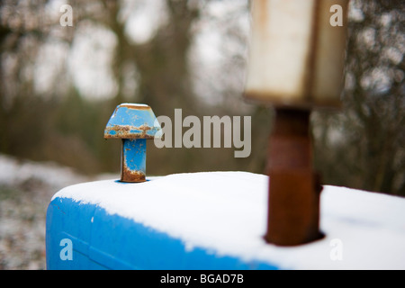 Abandoned Ford tractor near Karlsruhe Germany Stock Photo