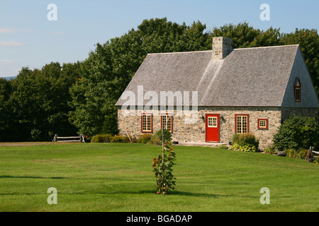one of the oldest settlements in North America, Ile-d-Orleans Stock Photo