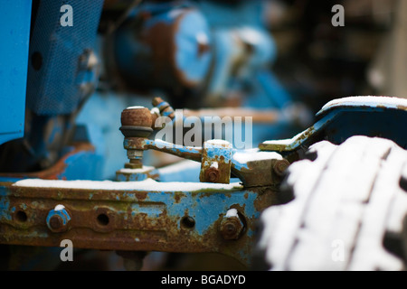 Abandoned Ford tractor near Karlsruhe Germany Stock Photo