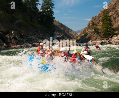 Idaho, Frank Church Wilderness, Middle Fork Salmon River, Whitewater Rafting Stock Photo