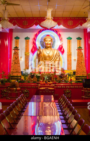 Mahayana Buddhist Temple in Chinatown, New York City Stock Photo