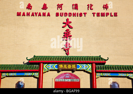 Mahayana Buddhist Temple in Chinatown, New York City Stock Photo