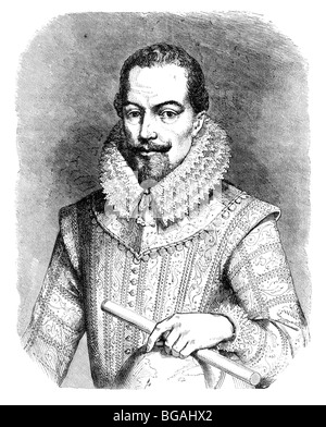Illustration; Portrait of Sir Walter Raleigh Stock Photo