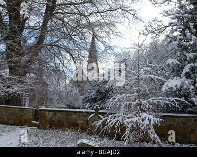 Parish Christ's Church Great Ayton North Yorkshire in winter Stock Photo