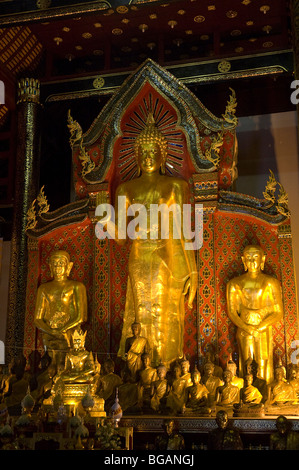 Buddha images at Chiang Mai s Wat Bupparam Stock Photo - Alamy