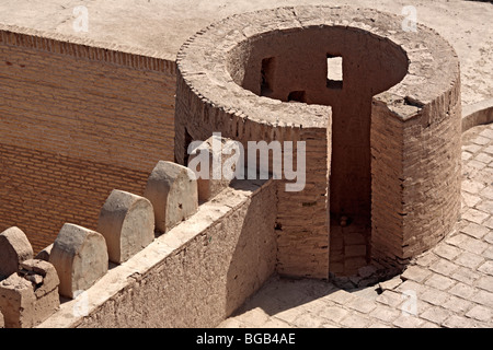 Old city walls, Khiva, Uzbekistan Stock Photo