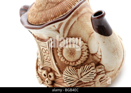 Pottery. Manual work of the Ukrainian handicraftsmen Stock Photo