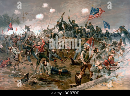 Battle of Spotsylvania Court House fought May 8–21, 1864 during the USA Civil War Stock Photo