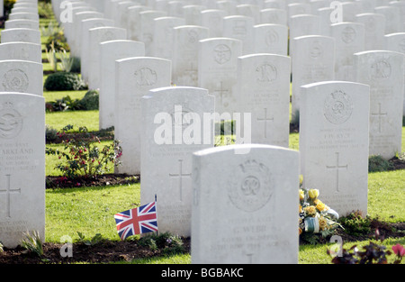 Photograph war graves first world war remembrance stones dead Stock Photo