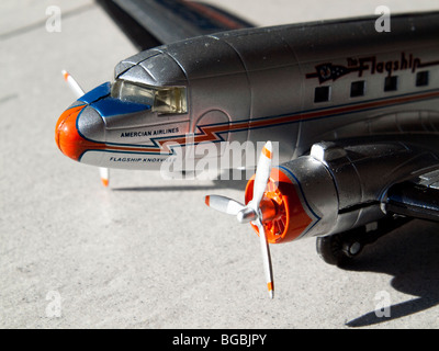 Close-up of a scale model airplane suspended in air, showcasing the ...