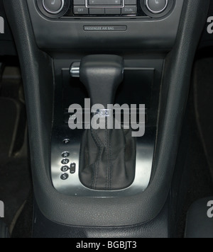 Volkswagen Golf VI 1.4 TSI DSG - 2009 - interior, central console, DSG (Direct Shift Gearbox), Automatic transmission (A/T) Stock Photo